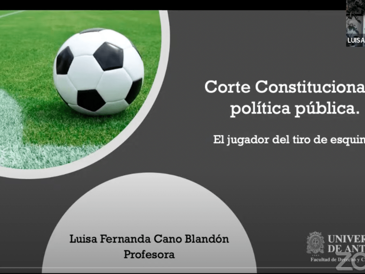 Video del conversatorio con la profesora Luisa Fernanda Cano sobre «Corte Constitucional y política&nbsp;pública»