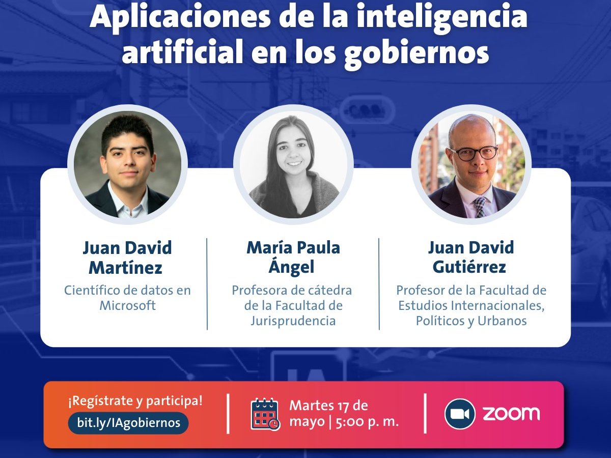 Conversatorio virtual sobre usos de la IA por los gobiernos (17 de&nbsp;mayo)